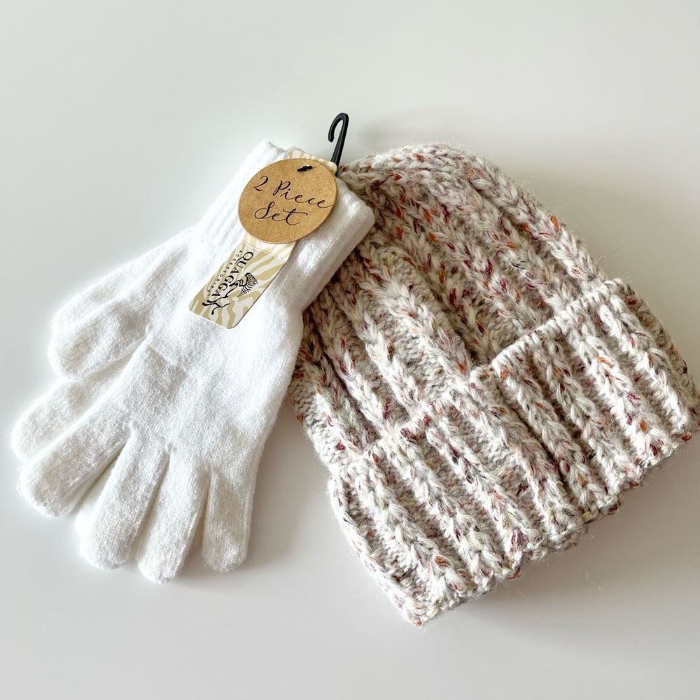 Quagga Chunky Beanie & Glove Set